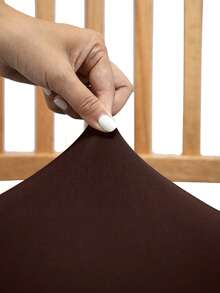 1pc Solid Color Elastic Chaise Lounge Seat Cushion Cover, Washable And Removable Chair Seat Protector, Suitable For Living Room, Fits All Sizes, Applicable For Holidays And All Seasons