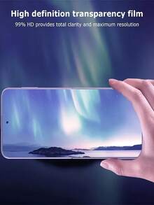 4 件屏幕保护膜适用于 Pixel 9 Pro XL 8 7 Pro 6 5 5a 6a 7a 8a，柔性 TPU 水凝胶膜，全边缘覆盖保护防刮，灵敏触摸和指纹解锁生日、家人、朋友的礼物手机屏幕保护膜、手机配件 - 無色 - 查看 3