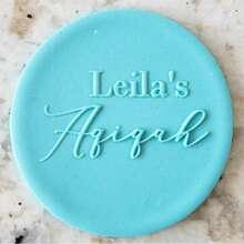 Customized Text Cake Decorations, DIY Cutting Molds, Frosting Cake Templates, Wedding Clay Fondant Embossing Tools, Name Cake Molds, Handmade Cookie Embossing Stamps - Black - View 63