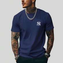 Kit 3 Men's T-Shirts 100% Cotton Blouse Comfortable Round Neck Shirt Various Colors Immediate Shipping - 紅色 - 查看 3