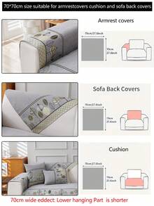 1pc Versatile Sofa Seat Cover, Modern Simple Non-Slip Sofa Cushion Cover, Dust-Proof And Washable, Light Grey Fresh And Fashionable, Soft And Fade-Resistant, Pet Friendly Protective Slipcover, Suitable For Bedroom, Office, Living Room, L-Shaped Sofa, And 1/2/3/4-Seat Sofa - Light Grey - View 19