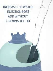 1 pieza Taza de champú con diseño de oso de dibujos animados, taza para rociar agua para el baño, taza de champú para bebé, taza para enjuagar la ducha, taza para enjuagarse - Multicolor - Ver 10