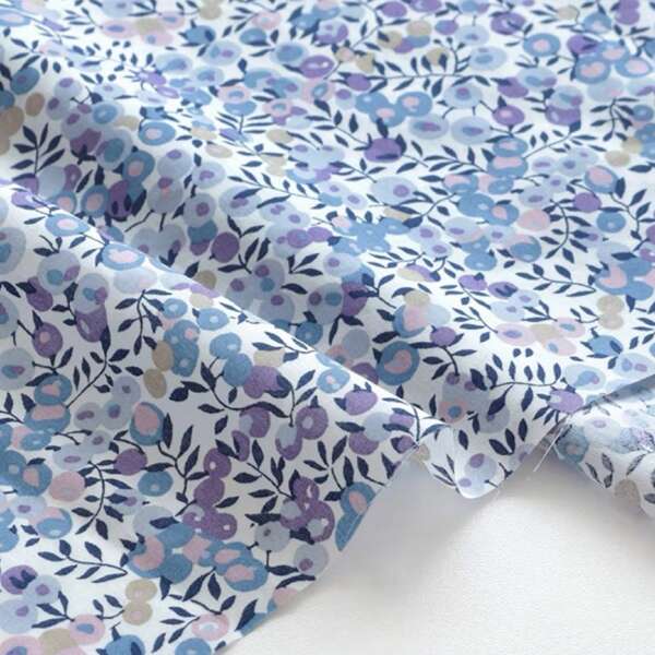 50/100/200*145cm High Quality Wiltshire Blue Berry Free Print Fabric Ideal For DIY Clothing, Handmade Bags, Curtains, Lining, Decorative Pillows, Tablecloths And Sewing Projects