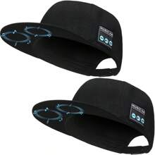1PC/2PCS Wireless Bluetooth Baseball Cap With Wireless Speaker Adjustable, Rechargeable Speaker Hat, Smart Speakerphone Cap Built-In Microphone For Outdoor Sports, Cable-Free Exercise Headwear