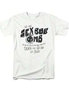 Scott Pilgrim Vs. The World And Stuff Unisex Adult T Shirt -Round-Neck T-Shirt,Classic Style,Casual Everyday Tee - 白色 - 查看 1