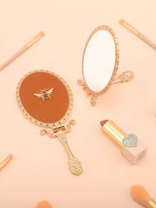 1 Stück [Muttertagsexplosion] Französisch leicht luxuriöser Handschminkspiegel Tischspiegel Dual-Use Prinzessin Schminkspiegel Social-Media-Star Der gleiche Stil Badezimmerspiegel Tragbarer Schminkspiegel Geburtstaggeschenk für Frauen