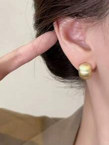 5 Stücke/Set modisch süßer luxuriöser eleganter Retro-Ohrringe in Miniatur, geeignet für den täglichen und Feiertagsgebrauch von Frauen - Gold - Übersicht 5