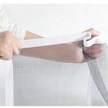 1 pieza Cortina anti-mosquitos de verano, con enganche y lazo autoadhesivo, mosquitera de ventana sin taladrar de borde completo, cortina de malla para ventilación y visibilidad, red invisible para puertas y ventanas adecuada para todas las ventanas, fácil instalación y remoción, lavable