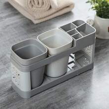 1 Piece Creative Couples/Family Toothbrush Holder Cup & Organizer Set Back To School