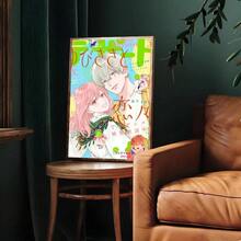 1 件复古《爱的象征》动漫帆布艺术印刷品，现代风格，适合家庭办公室装饰，非常适合客厅、卧室、厨房等装饰礼物（可选画框） - 彩色 - 查看 29