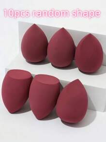 1pc/3pcs/6pcs/12pcMake-Up Sponge, Random Color And Shape, Suitable For All Skin Types, Latex-Free Multi-Purpose Make-Up Sponge For Liquids, Creams And Powders, No Stripes, Smooth Make-Up Applications, Easy To Carry, Simple And Beautiful.