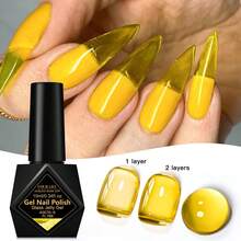 FOUR LILY 10ml Glass Jelly Gel Polish Long Lasting Colorful Spring Summer Ice Transparent Soak Off Varnish Nail Design Nails - Multicolor - View 10