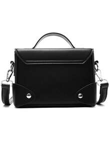 peach tree 1pc Fashionable Minimalist Solid Color Adjustable Strap Flap Closure Shoulder Bag For Men, Casual Retro Business Daily Wear, Lightweight Waterproof PU Mini Messenger Crossbody Bag Side Bag Pouch Waterproof Backpack Festival Valentine's Day Valentine'S Day Phone Bag