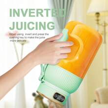 Upgrade To A 10-Blade Mini Portable Juicer, A Multi-Functional Juicer And Blender Suitable For Vegetables, Fruits And Milkshakes, A Rechargeable Juicer, A Portable Blender Suitable For Sports, Travel And Outdoor Use - Multicolor - View 10