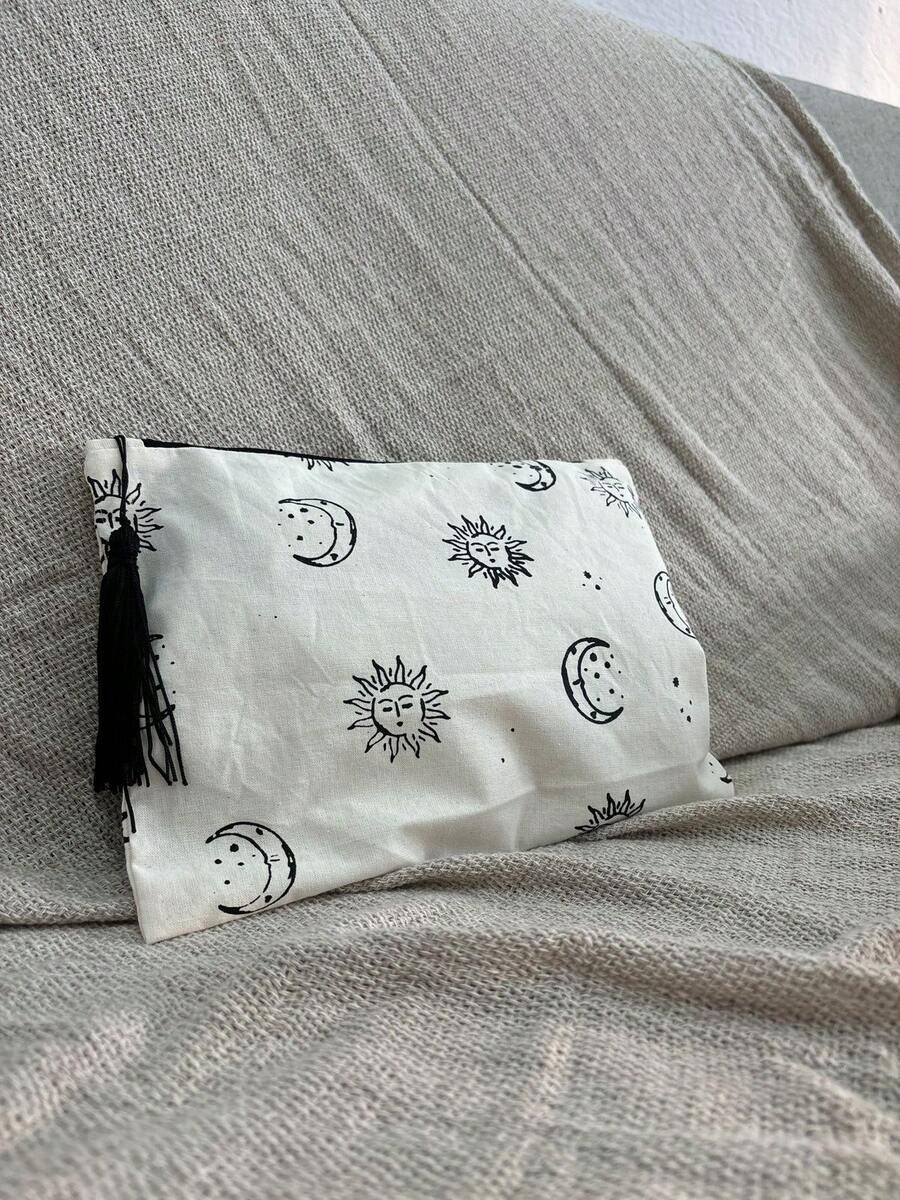 necessaire Sol e Lua - Bege - Visão 1