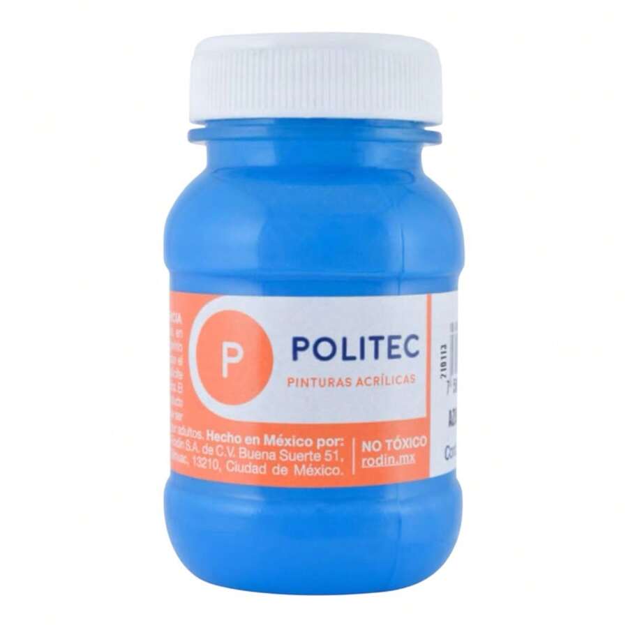 Pintura acrilica POLITEC 100ML - Celeste - Ver 1