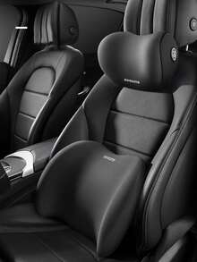 1 件记忆海绵汽车颈腰枕 - 为头枕和靠背提供舒适支撑 - 适合驾驶员和乘客 - 彩色 - 查看 9