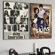 1pc/3PCS Áp phích nghệ thuật treo tường Khung tùy chọn Pop Teen Tv Series Skin Áp phích thế hệ đầu tiên Áp phích HD Phòng gia đình Quán bar Quán cà phê Tranh tường Art Deco - Nhiều màu - Xem 6