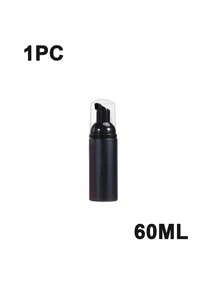 60毫升粉色泡沫按压瓶，睫毛洗发水瓶，旅行泡沫按压瓶，空塑料瓶，可重复灌装迷你皂液器，适用于洗手液、睫毛洗发水、沐浴露，适合旅行、居家和学生返校使用 - 黑色 - 查看 16