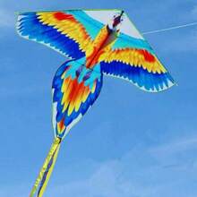 1pc Parrot Kite +100 Cm Linear Parrot Kite, Suitable For Beginners-Flying Easily In The Breeze, Colorful And Beautiful, Very Suitable For Adults, Ideal For Outdoor Family Activities, Enjoying Endless Fun In Parks, Beaches And Grasslands.