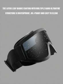 One Pair Of The New Style Large-Frame Multi-Functional Windproof Goggles Is Specially Designed For Outdoor Activities Such As Skiing, Cycling And Mountain Climbing, Suitable For Male Users. This Product Combines The Functional Characteristics Of Ski Goggles And Cycling Glasses, And Can Meet The Usage Demands In Various Scenarios. For Summer Beach Vacation,Outdoor,Travel Autumn Accessories - Dark Grey - View 3