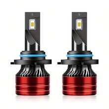2pcs 9005/HB3 9006/HB4 H4 H1 H7 H11 9007 100000LM LED Headlight Bulbs - Super Bright High & Low Beam, 200W 6000K White Light, Aluminum Body With Fast Cooling - Red - View 12