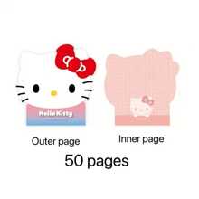 Sanrio 100pcs/Set Sanrio Kawaii Kitty Cat & Pompompurin Sticky Notes, Cute Memo Pads School Supplies, Back To School