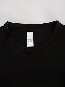 Men's XHamster Graphic T-Shirt - Black Bold White Text & Red Logo Design, Soft Polyester Blend, Round Neck Short Sleeve, Machine Washable Casual Summer Tee With Smooth Fabric Texture, Everyday Comfort Wear - màu đen - Xem 3