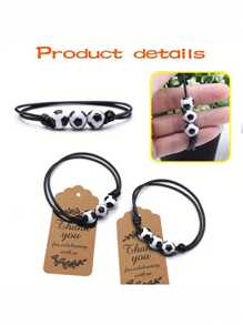 15/30/60 pièces Bracelet de soccer en vrac, ballon anti-stress de soccer avec porte-clés et porte-clés pour récompense, cadeau d'anniversaire thème soccer (aléatoire)