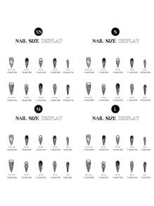 10 Peças Unhas Postiças de Estilo Legal, Pontiagudas, de Aparência Natural, Fáceis de Colocar e Aplicar para Mulheres e Meninas, Suprimentos de Salão de Unhas