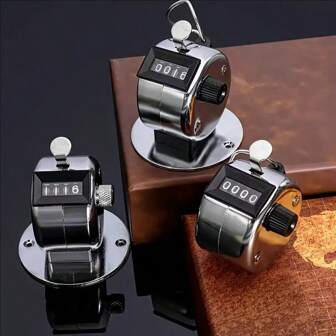 1pc Handheld Multi-Function Click Counter - Portable Tracker For Craft Stitch, Retail Traffic & Event Crowd Control ( Design, Keychain-Size & Easy-Reset Tool)