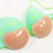1pc Women's New Summer Sports Intimate Padding Inserts, Invisible Bra Pads, Swimsuit Silicone Bra Cups Breast Covers, Suitable For Fitness And Sports
