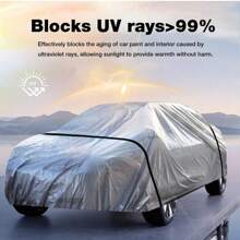 Easypie Selection Funda para coche modelo 2025 de película de PE a prueba de agua y polvo, funda universal para todo el coche a prueba de sol para las 4 estaciones