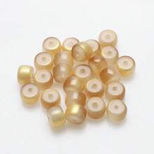 60 件 6*8 毫米彩色玻璃光滑圆珠，DIY 配件材料，适用于手链、项链、鞋子、帽子、包包、钥匙扣、手机吊饰等 - 6*8mm桶珠 - 查看 37