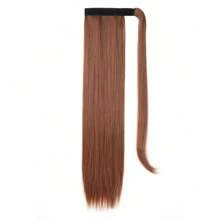 Straight Ponytail Extensions Synthetic Hair Wrap Around Ponytail Extension Heat-Resistant Wig For Women Synthetic Pony Tails Hairpieces Daily