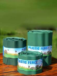 【可自由修剪，耐腐蚀】波浪形花园隔断栅栏，塑料草石隔离板，防水防腐花园围栏，园艺围栏 - 彩色 - 查看 9