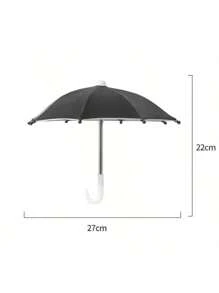 1 pieza Mini paraguas de colores - Decoración para bebidas y guarnición de frutas, perfecto para fiestas de verano al aire libre, bodas y cumpleaños, reutilizable y lavable, paraguas de sombra, juguete de mini motocicleta, decoración con arte de paraguas