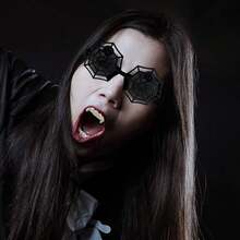 1/5/10/20/30/48 Pieces Gnarly Teeth Gag Teeth Ugly Fake Teeth Vampire Denture Teeth For Halloween Costume Party Favors Photos Props,Random Style And Color