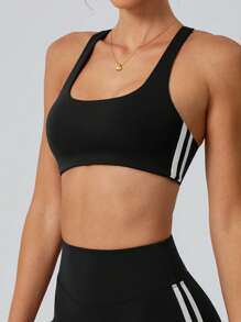 NcmRyu 1 Stück Damen Mode Yoga Pilates Lauf Training Fitness Lässig Sport BH und Shorts Set, Frühling/Sommer