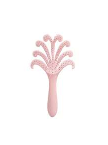 1pc Octopus Shaped Hair Brush, Fluffy Non-Damaging Massage Comb For Wet Or Dry Hair, Portable Home Use, Macaron Colors For Women
