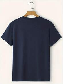 5-Piece Men'S Solid Color T-Shirt - Casual And Comfortable Round Neck Short Sleeved Summer Top, Wholesale Blank T-Shirt - 黑色 - 查看 5