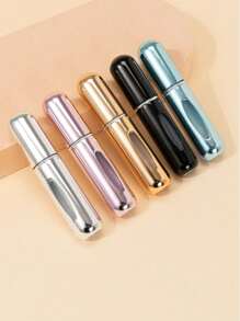 1pc Mini Refillable Travel Perfume Atomizer Bottle, Made Of Durable Aluminum Alloy, Compact & Portable, Suitable For Travel & Outdoor Use, Can Be Filled With Customized Perfume, Enhances Personal Charm, Adds Ritual To Life, Boosts Confidence & Mood. Ideal Gift For Girls, Women, Moms, Boyfriends, Home & Bathroom Decor, Great For Valentine's Day, Mother's Day (Random Color & Style)