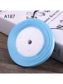 25 Yards/Roll 1cm Width Silk Ribbon For Bows Braids Gift Wrapping Cake Decoration, Back To School Valentine Day