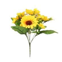 1/2/3 Bündelpackung mit 13 leuchtenden Sonnenblumen, Sonnenblumen, ländlicher Hochzeitsstil Heim-Dekoration, Dekorations-Requisiten, Seidenblumen, kreative kleine Geschenke, Feiertags-Dekoration, Muttertags-, Geburtstags-Geschenke