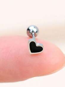 1PC Stainless Steel Tiny Stud Earrings Heart Star Moon Cross Butterfly Snake Mini Earrings Helix Cartilage Tragus Lobe Standard Conch Flat Ear Piercing Jewelry