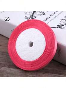 25 Yards 1cm Wide Silk Ribbon Braided Fine Tape For Gift Wrapping, Crafts, Cake Decoration - Multicolor - View 7