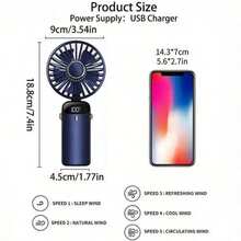 Handheld Fan, Combination Pack-Pink-Handheld Fan With 4000 MAh Battery Max 48 Hours Runtime,Pocket Fan Portable Battery Operated Or USB Powered Fan,5 Speeds,Mini USB Portable