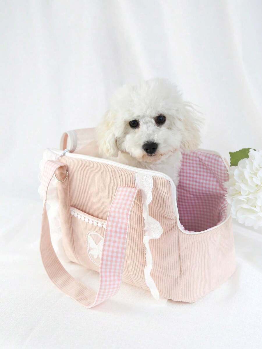 PETSIN Bolsa De Transporte Para Mascotas, Tela Multicolor, Elegante Y Adecuada Para Perros Y Gatos Pequeños Cuando Salen