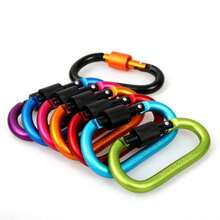 2025 重型 8 号可锁挂钩；D 型登山扣；快速释放螺母扣；扣夹；铝合金背包扣