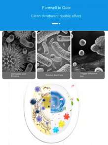6pcs Toilet Deodorizing Gel, Toilet Cleaner, Toilet Gel Stamp Fragrance, Includes Different Colors And Scents, Air Freshener And Toilet Flowers, Colors Randomly Shipped